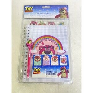 Disney Toy Story Lotso Tab Journal Notebook Spiral with Pen and Note Tabs NEW